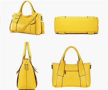 Load image into Gallery viewer, Mustard Yellow Fashion Synthetic Leather Handbag Messenger Bag for Women Yellow Purse