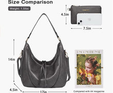 Load image into Gallery viewer, Hobo Bags for Women Leather Purses and Handbags Shoulder Bags Large Crossbody Bags 2pcs Purse Set