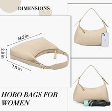 Load image into Gallery viewer, Cute Hobo Purses and Handbags for Women Ultra Soft Foldable Vegan Leather Shoulder Tote Bags