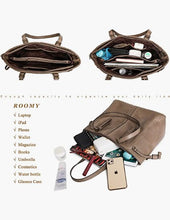 Load image into Gallery viewer, Tote Bag Large Shoulder Handbags Vegan Leather Purses For Women Top Handle Bags Big Capacity For Work Travel