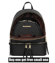 Load image into Gallery viewer, Backpack Purse for Women Cute Small Backpacks PU Leather Zipper Bags Daypacks Purses, buy one get free small one