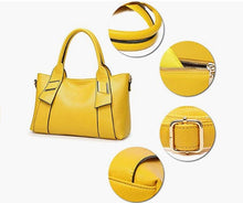 Load image into Gallery viewer, Mustard Yellow Fashion Synthetic Leather Handbag Messenger Bag for Women Yellow Purse
