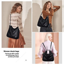 Load image into Gallery viewer, Women Handbag Female Quality PU Leather Bags Handbags Ladies Solid Colo Shoulder Bag Office Ladies Hobos Bag Totes