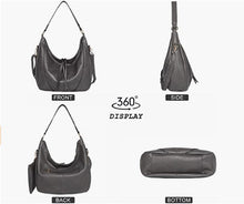 Load image into Gallery viewer, Hobo Bags for Women Leather Purses and Handbags Shoulder Bags Large Crossbody Bags 2pcs Purse Set