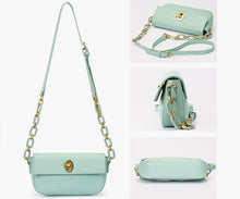 Load image into Gallery viewer, Vegan Leather Small Crossbody Bag for Women Fashion Shoulder Handbag Classic Clutch