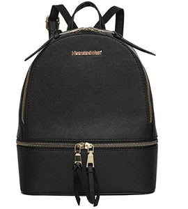 Backpack Purse for Women Cute Small Backpacks PU Leather Zipper Bags Daypacks Purses， buy one get free small one