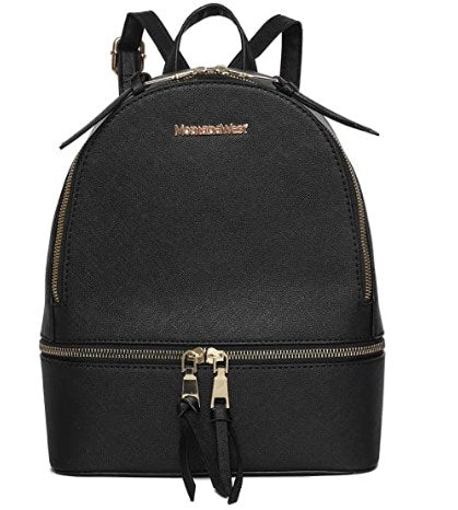 Backpack Purse for Women Cute Small Backpacks PU Leather Zipper Bags Daypacks Purses， buy one get free small one