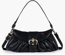 Load image into Gallery viewer, Quilted Purse for Wome Mini Soft Shoulder Bag Trendy Ruched Handbag Cute Clutch Hobo Bag MWC-093
