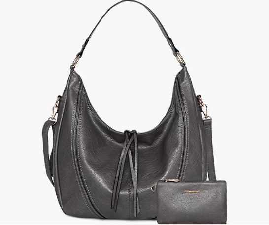 Hobo Bags for Women Leather Purses and Handbags Shoulder Bags Large Crossbody Bags 2pcs Purse Set