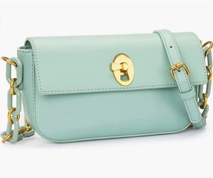Vegan Leather Small Crossbody Bag for Women Fashion Shoulder Handbag Classic Clutch
