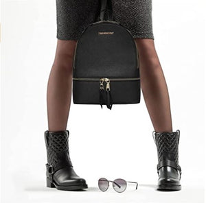 Backpack Purse for Women Cute Small Backpacks PU Leather Zipper Bags Daypacks Purses， buy one get free small one