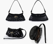 Load image into Gallery viewer, Quilted Purse for Wome Mini Soft Shoulder Bag Trendy Ruched Handbag Cute Clutch Hobo Bag MWC-093
