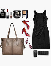 Load image into Gallery viewer, Tote Bag Large Shoulder Handbags Vegan Leather Purses For Women Top Handle Bags Big Capacity For Work Travel
