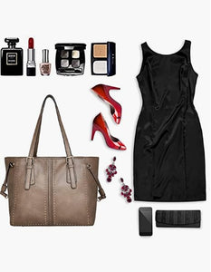 Tote Bag Large Shoulder Handbags Vegan Leather Purses For Women Top Handle Bags Big Capacity For Work Travel