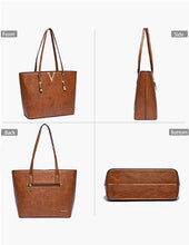 Load image into Gallery viewer, Tote Bag for Women Hobo Purses and Handbags Leather Satchel Shoulder Bag Large and Medium 2PCS Purses Set
